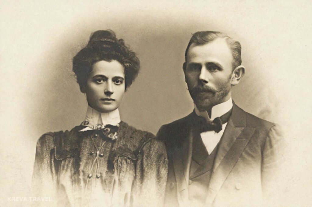 Валенте Зелиньский с женой Мари