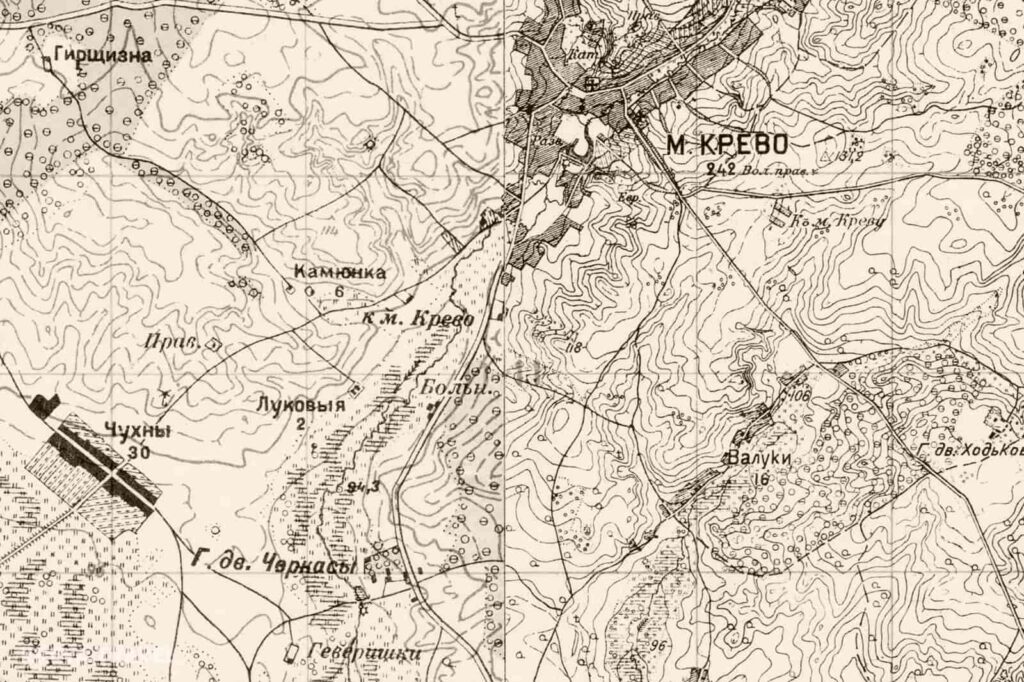 карта Крэва 1908 года