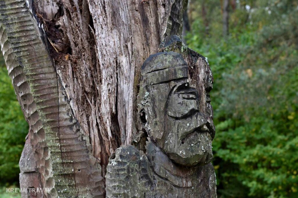 деревянная скульптура рыцаря